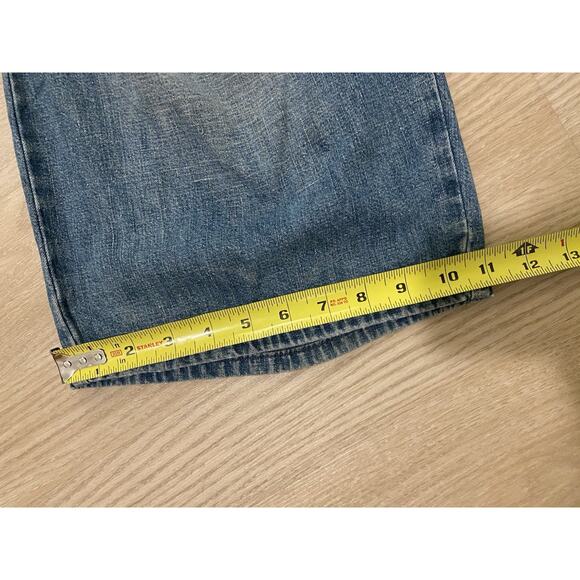 Free People We The Free Modern Love Pull On Jeans Blue Wave Combo Distressed - Picture 15 of 15